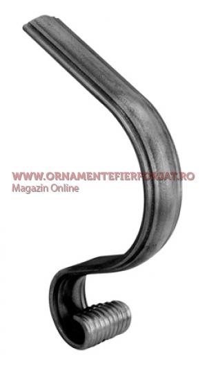 capat din platbanda 40x8 mm. Cod 19-083  / Elemente balustrada,Balcon  / Capete mana curenta 