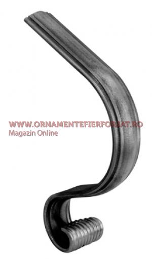 capat din platbanda 50x8 mm. Cod 19-093  / Elemente balustrada,Balcon  / Capete mana curenta 