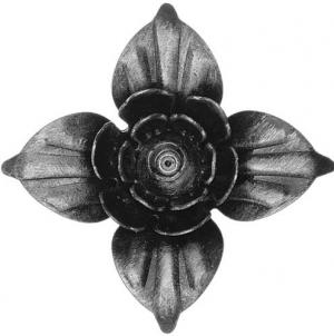Flori si rozete 05-041  / Frunze, Flori fier forjat  / Flori din tabla 