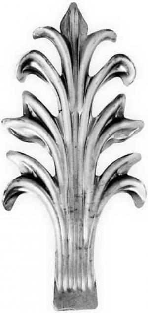 frunza metalica 04-130  / Frunze, Flori fier forjat  / Frunze din tabla 