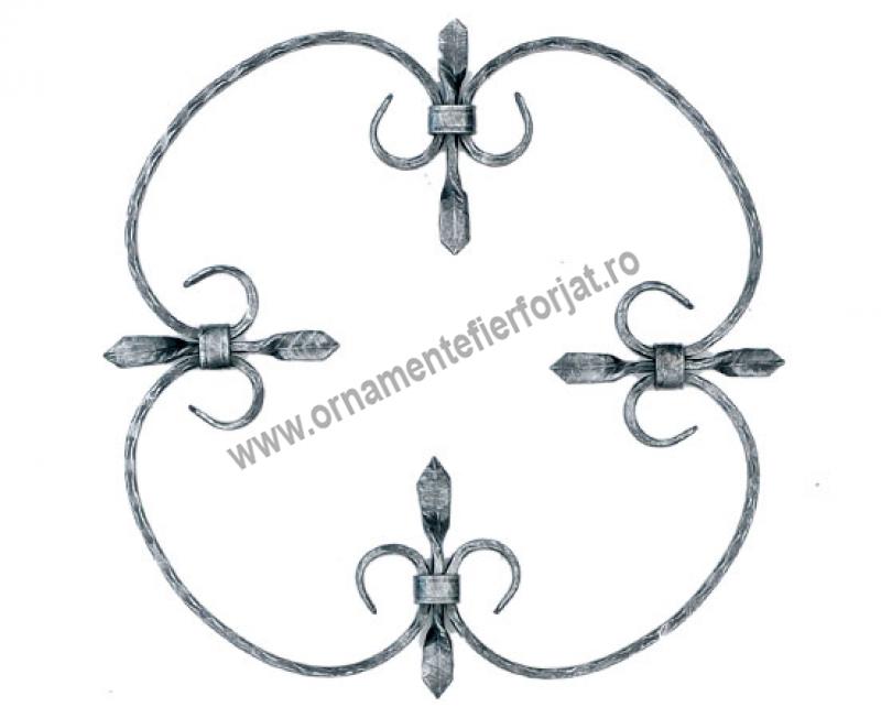 Ornament central 10-002, 400x400 mm 