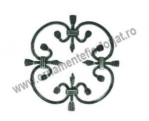 Ornament central 10-010, 250x250 mm  / Panouri fier forjat, Arcade  / Panouri Ornamentale 