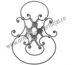 Ornament fier forjat 10-028  / Panouri fier forjat, Arcade  / Panouri Ornamentale 