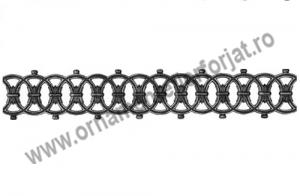 Element brau pentru porti si balustrade 10-165  / Panouri fier forjat, Arcade  / Brauri Ornamentale 