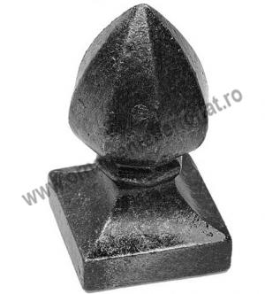 Capac ornamental 60x60 mm, 14-157  / Varfuri, capace stalpi  / Capace turnate 