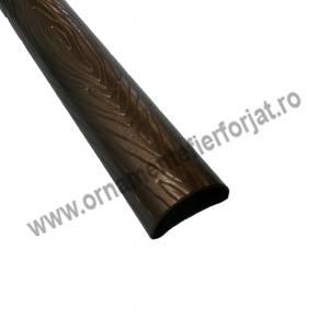 mana curenta model lemn 19-206D /1 ml  / Tevi amprentate, ornamentate  / Mana curenta din teava 