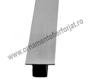 Profil T pentru usi metalice /1 ml  / Tevi amprentate, ornamentate  / Teava ornamentala 