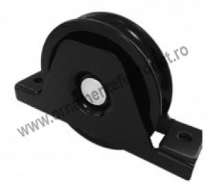 Rola neagra semiingropata pe rotund  25-3070U  / Porti autoportante si pe sina  / Sisteme porti culisante 