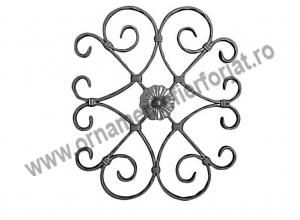 Ornament central Amprentat  10-021A  / Panouri fier forjat, Arcade  / Panouri Ornamentale 