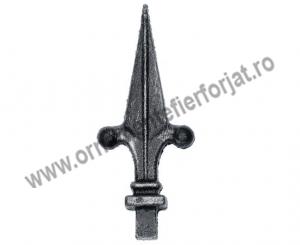 Varf fier forjat 12-048  / Varfuri, capace stalpi  / Varfuri gard fier forjat 