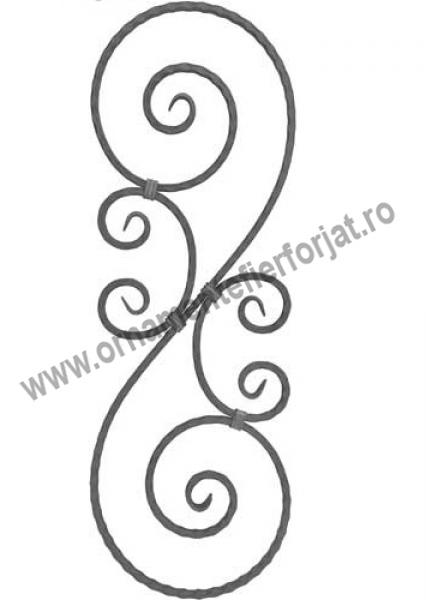 Ornament balustru forjat 02-257/1