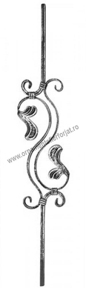 Ornament pentru balustrada patrat 12 mm cod 02-170  / Elemente balustrada,Balcon  / Panouri balustrade 