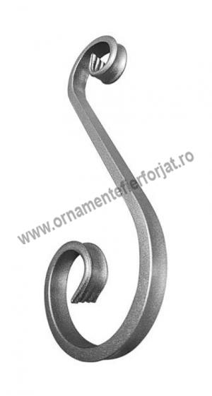 Ornament S amprentat cod 07-263  / Cercuri si elemente C, S  / Ornamente 