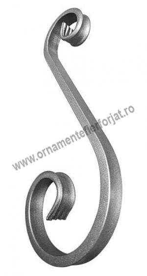 Ornament S amprentat cod 07-264  / Cercuri si elemente C, S  / Ornamente 