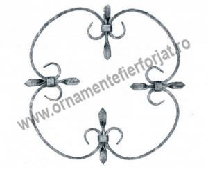 Ornament central cod 10-002/1  / Panouri fier forjat, Arcade  / Panouri Ornamentale 