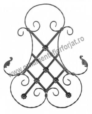Ornament central cod 10-041/2  / Panouri fier forjat, Arcade  / Panouri Ornamentale 