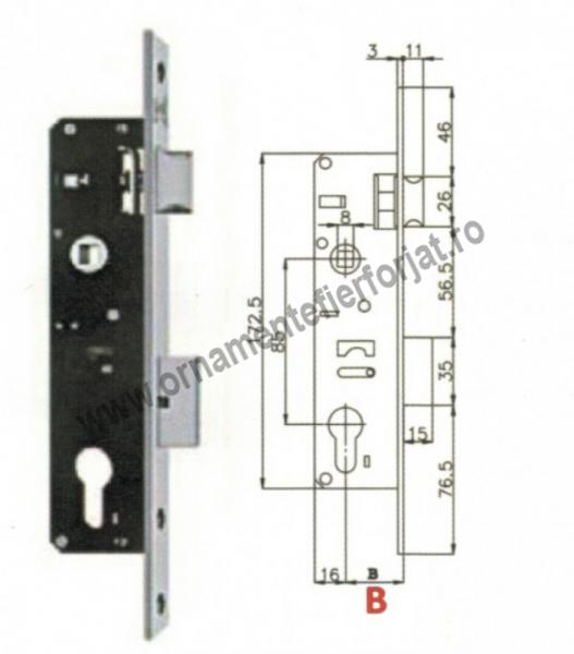 Broasca, latime-36mm, cod 25-450