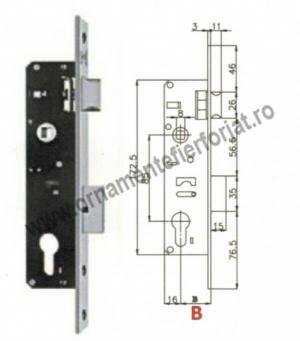 Broasca, latime-36mm, cod 25-450  / Accesorii porti, Manere  / Cilindrii si Broaste 