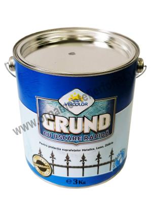 GRUND GRI PENTRU METAL, 3KG  / Vopsea, Patina, Discuri  / Grund, Diluant 